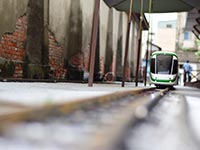 緑のライン電車